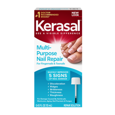 Kerasal® Multi-Purpose Nail Repair™, Nail Solution for Discolored and Damaged Nails, 0.43 fl oz