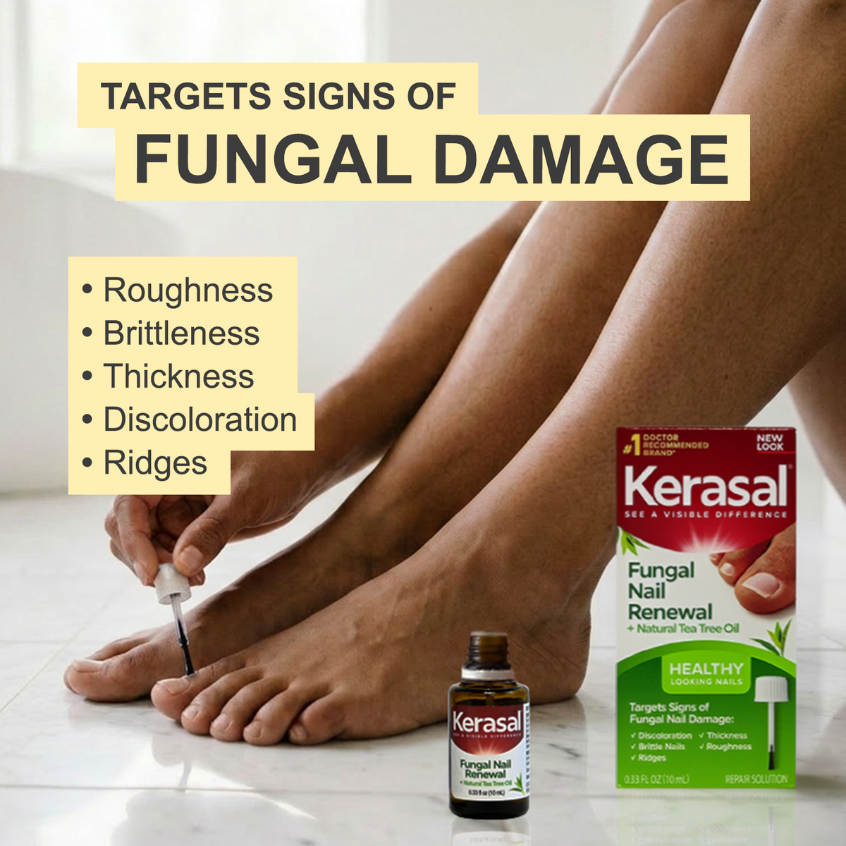 Kerasal Fungal Nail Renewal + Natural Tea Tree Oil
