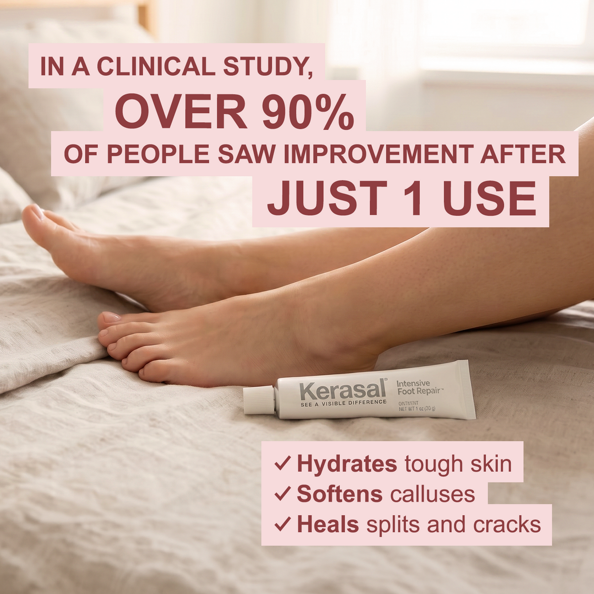 Kerasal Intensive Foot Repair Combo Pack: Ointment + Moisturizing Gel Socks