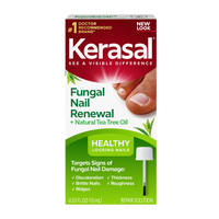 Kerasal® Nail Renewal™ plus Tea Tree Oil, Nail Repair Solution with Tea Tree Oil for Discolored and Damaged Nails, 0.33 fl oz