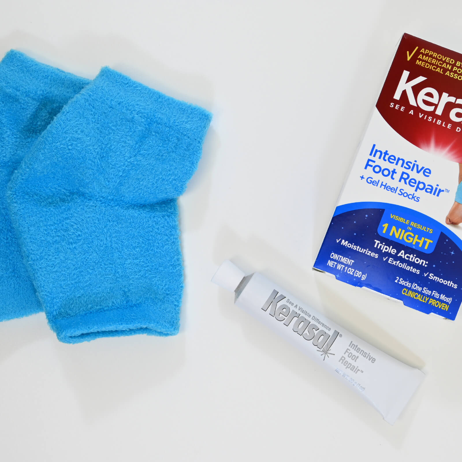 Kerasal Intensive Foot Repair Combo Pack: Ointment + Moisturizing Gel Socks